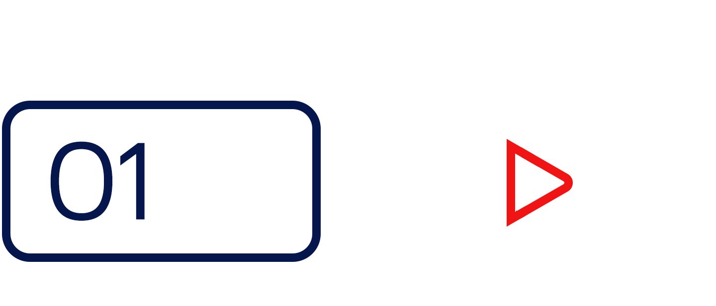 Image of an arrow for Step 1 in the booking process